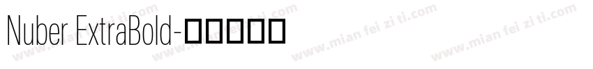 Nuber ExtraBold字体转换